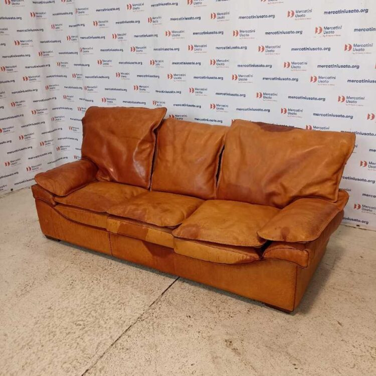Divano in pelle Paolo Colombo Vintage