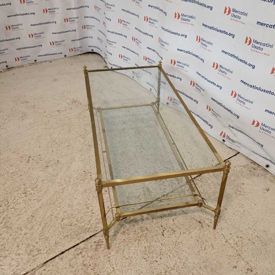 Tavolino Vintage da salotto in ottone - immagine 2