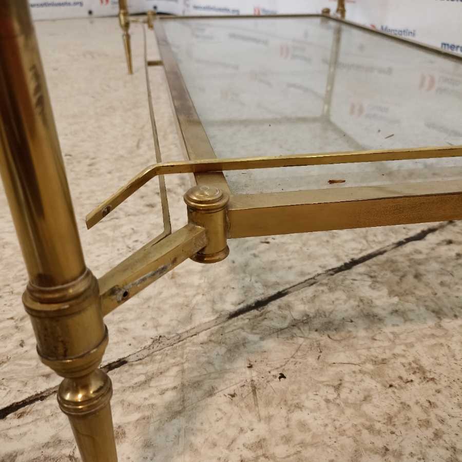 Tavolino Vintage da salotto in ottone - immagine 6