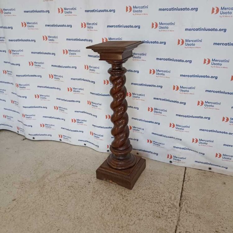 Colonna Portavasi in legno