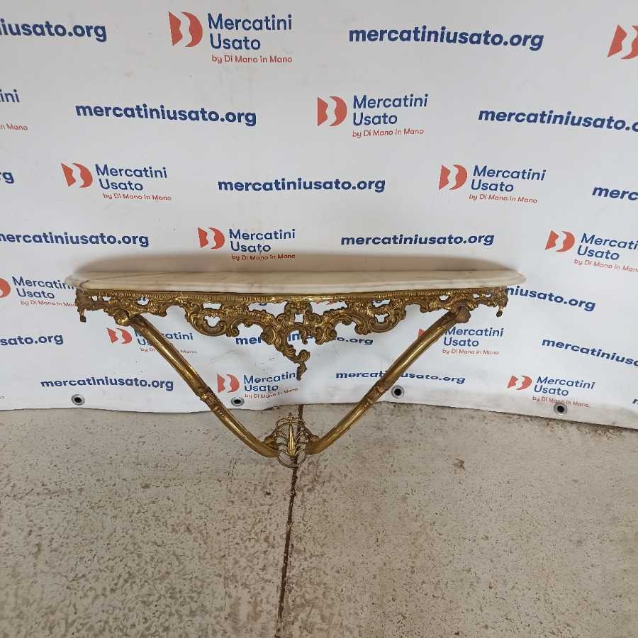 Consolle dorata da parete in stile - immagine 2