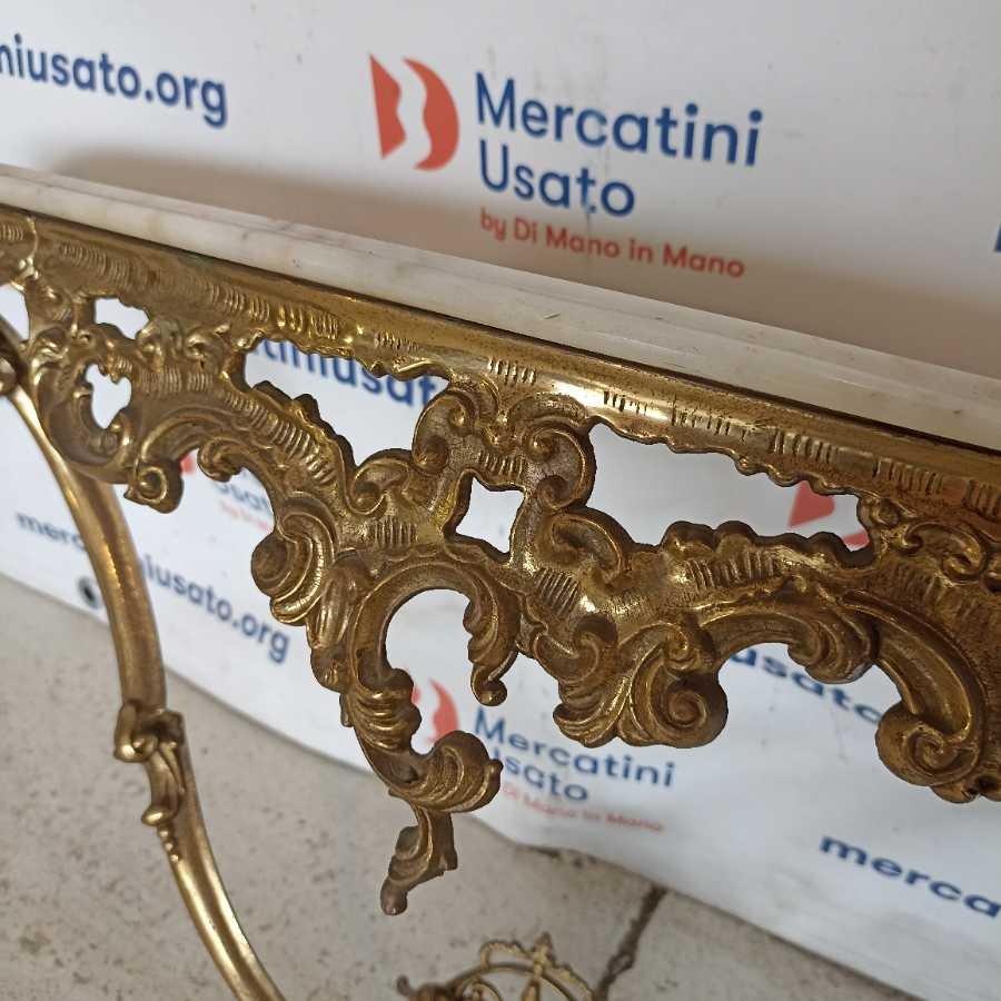 Consolle dorata da parete in stile - immagine 4