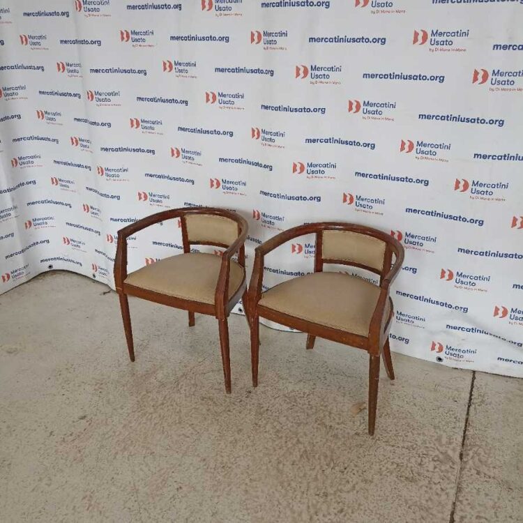 Coppia Poltroncine a pozzetto primi 900