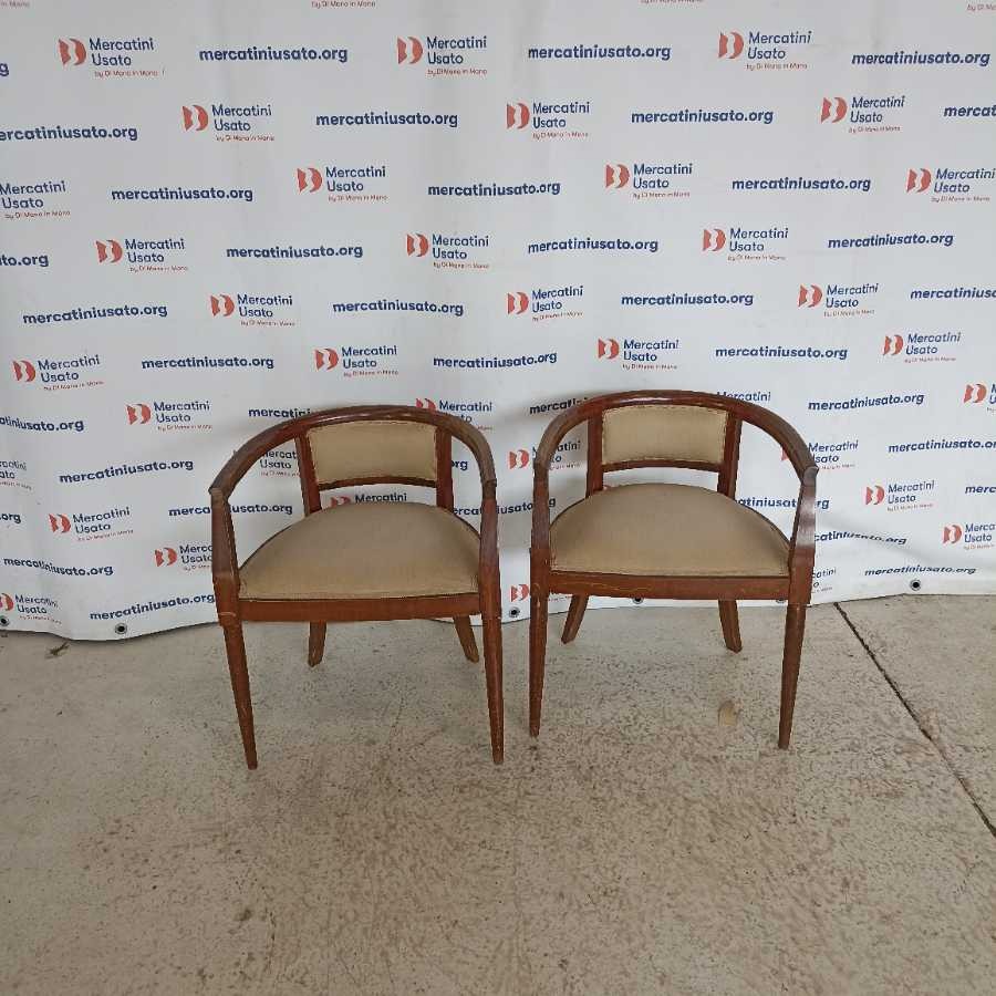 Coppia Poltroncine a pozzetto primi 900 - immagine 2