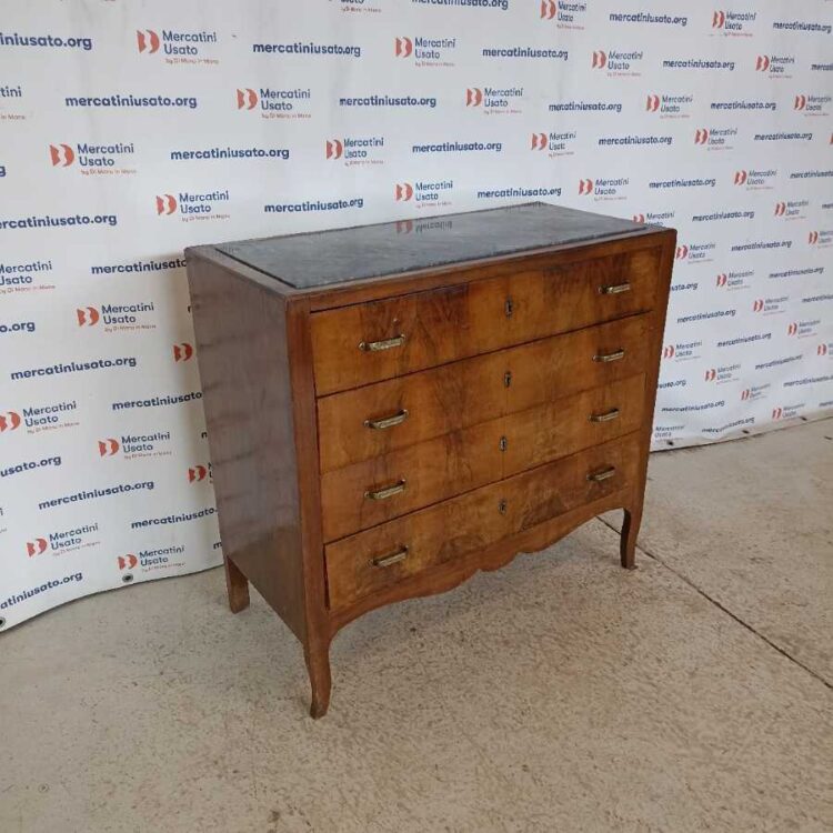Cassettone con marmo prima metà 900