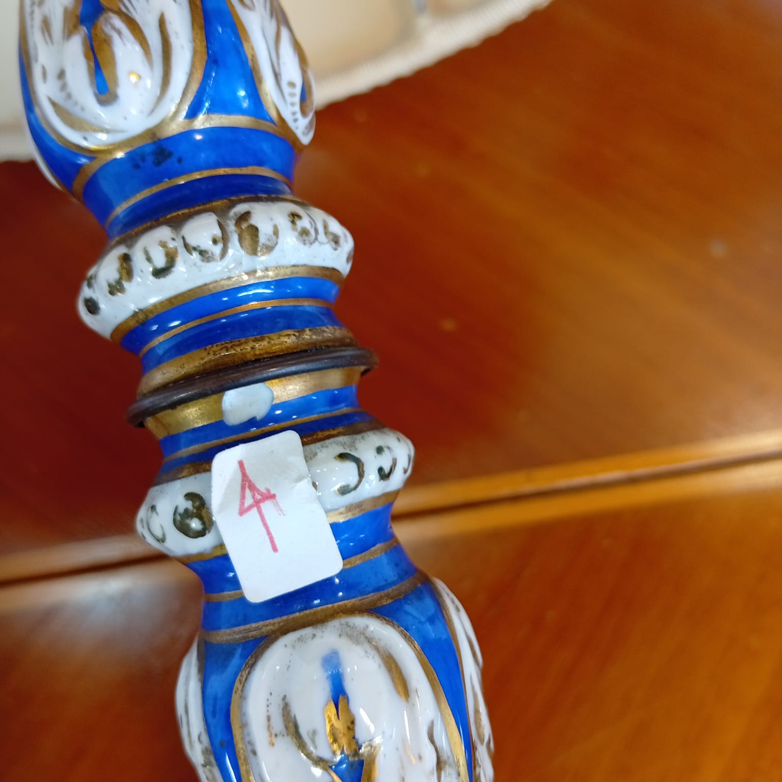 Coppia Di Candelieri In Porcellana Elettrificati - immagine 5