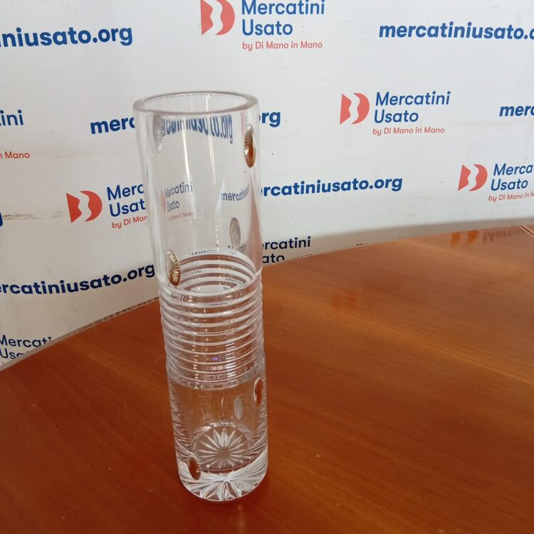 Vaso Ottaviani Vetro E Argento