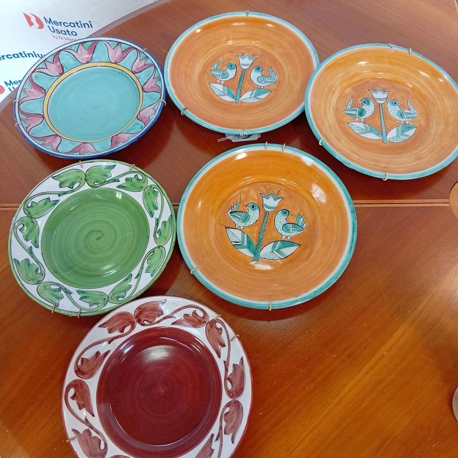 6 Piatti Musa Roma Da Collezione