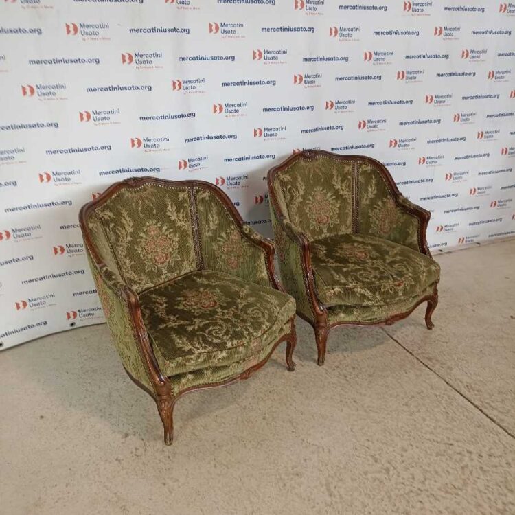 Coppia Poltrone stile Luigi Filippo