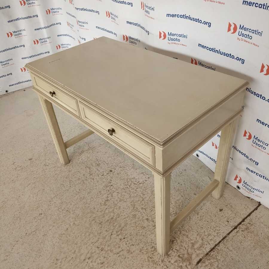 Tavolo Scrivania Laccato Bianco - immagine 3