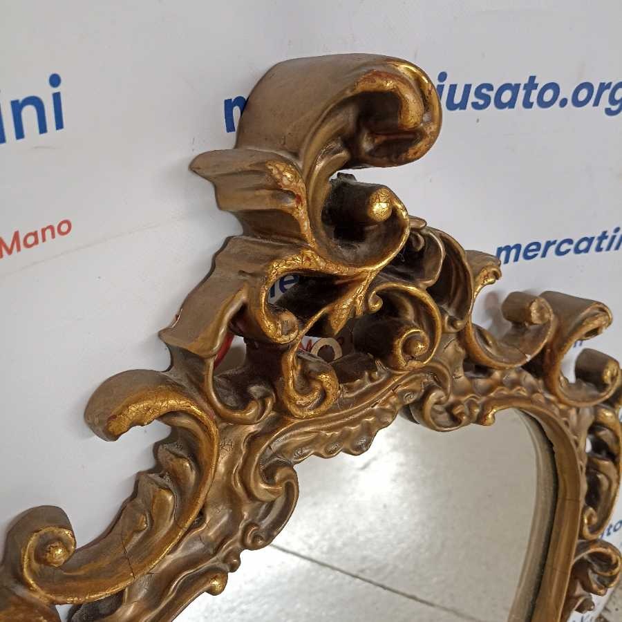 Specchio Dorato intagliato stile Rococò - immagine 4