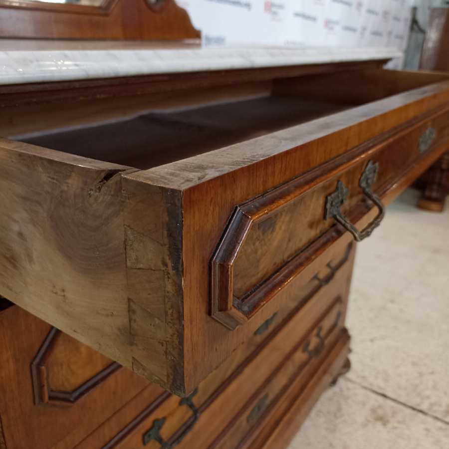 Cassettone con Specchio stile Umbertino - immagine 5